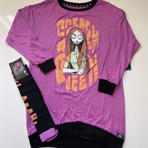 Disney's Women's Nightmare Before Christmas Sleepshirt with Socks